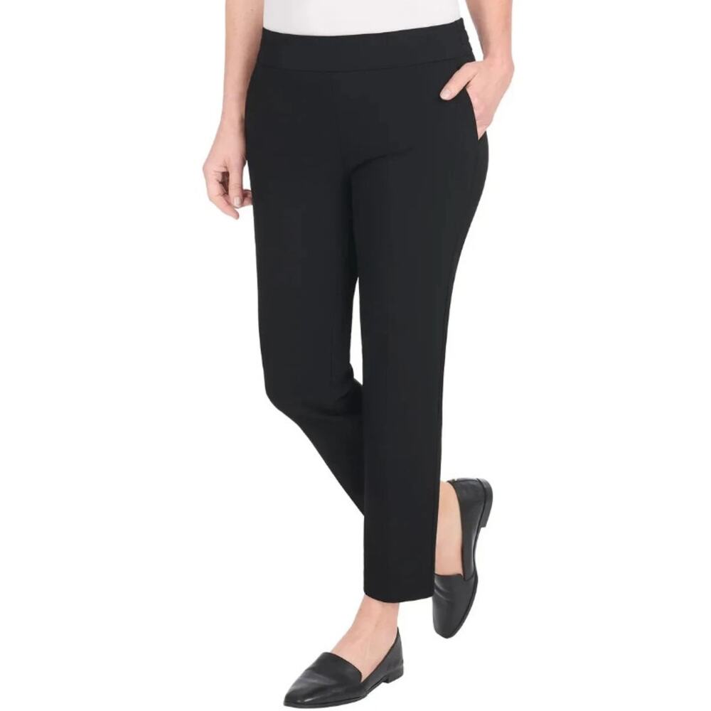 New HILARY RADLEY Women's Black Pull-On Ankle Pants Size XL